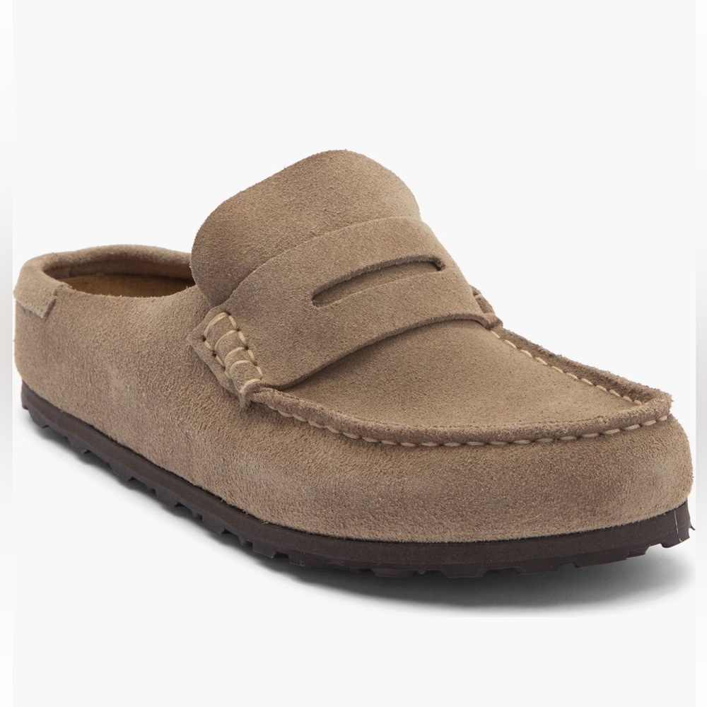 Women’s Birkenstock Naples Clog in Taupe Size 40 (9-9.5) EXCELLENT CONDITION